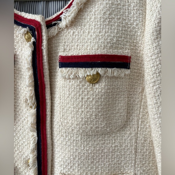 J. Crew Tweed Raw Edge Lady Jacket Blazer - Picture 4 of 11